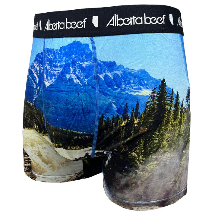 Berta Beef Men's Underwear Athabasca Falls - Blue - Irvine Tack & Western Wear