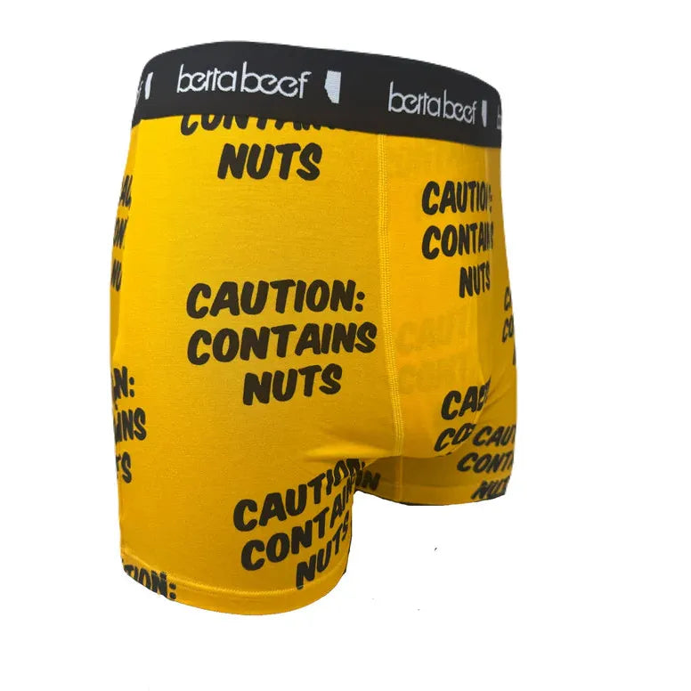 Berta Beef Men's Underwear Contains Nuts - Yellow