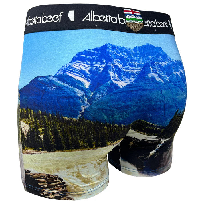 Berta Beef Men's Underwear Athabasca Falls - Blue - Irvine Tack & Western Wear