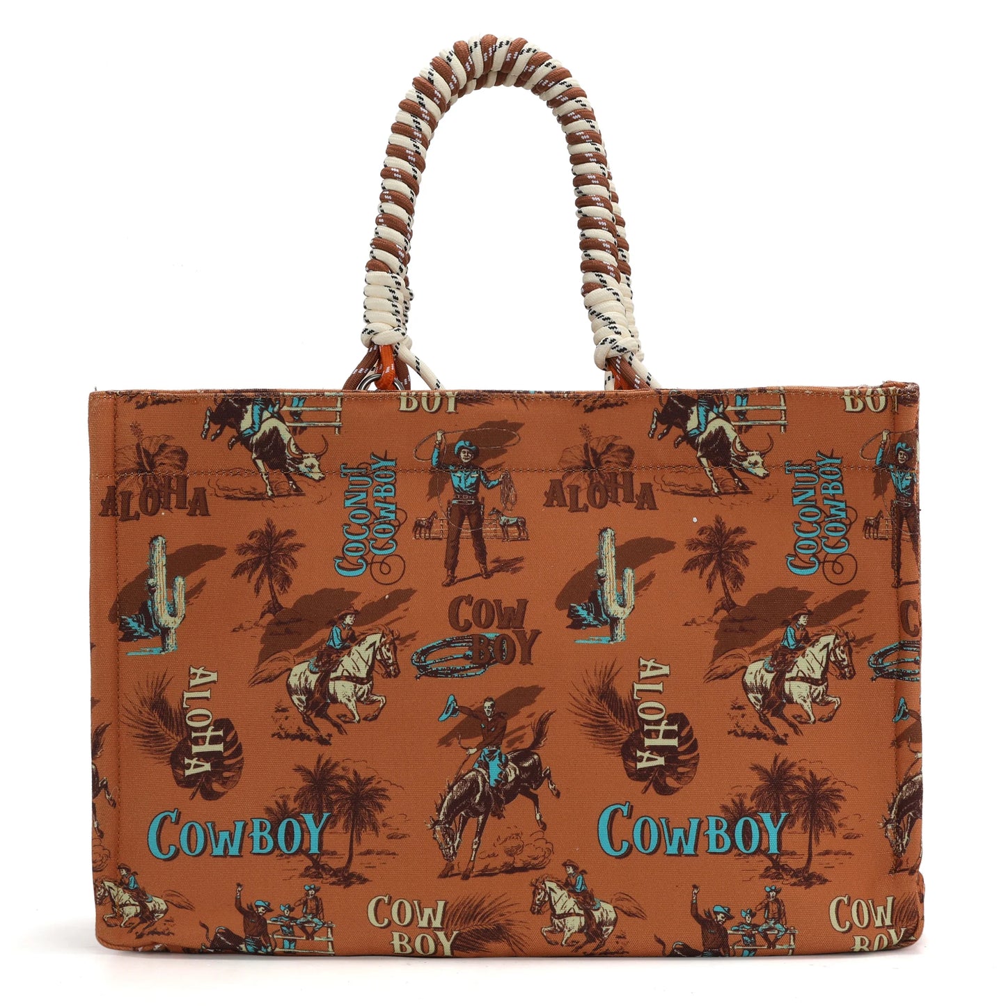 Wrangler Cowboy Oversized Tote Bag with Braided Handles