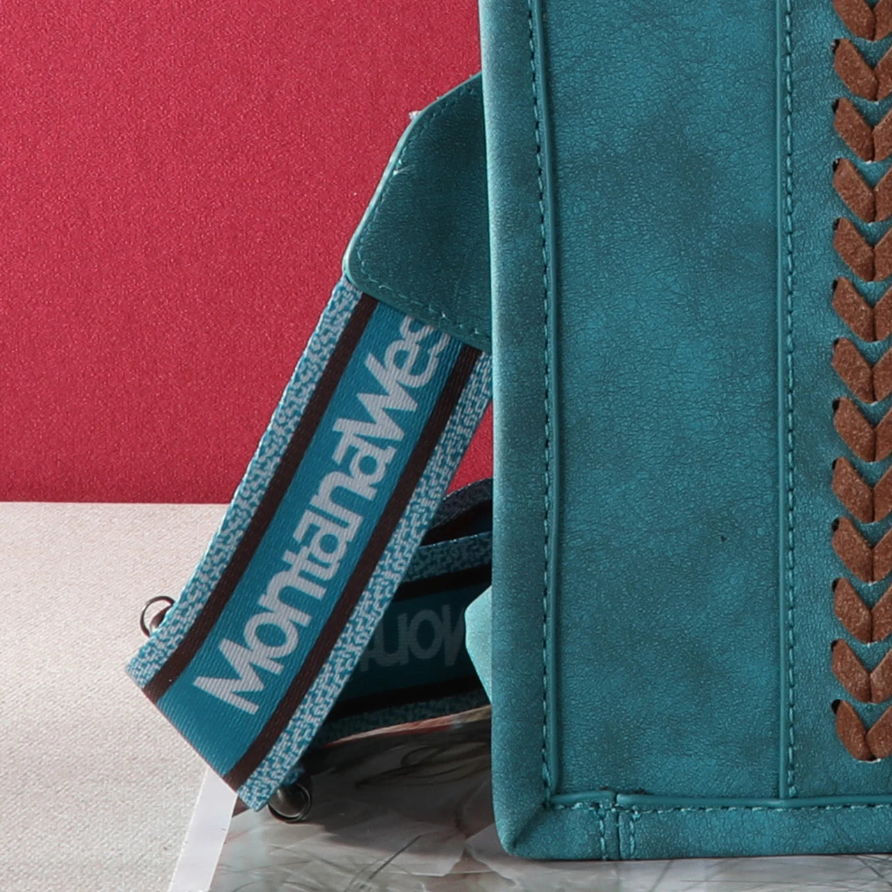 Montana West Embroidered Crossbody Bag - Turquoise