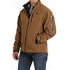 Cinch Men's Long Sleeve Zipped Bonded Jacket-Brown