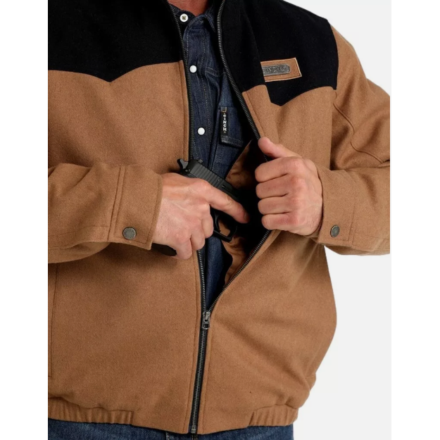 Cinch Men's CC Wooly Jacket - Brown