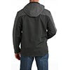 Cinch Men's Long Sleeve Bonded Hoodie Jacket- Black