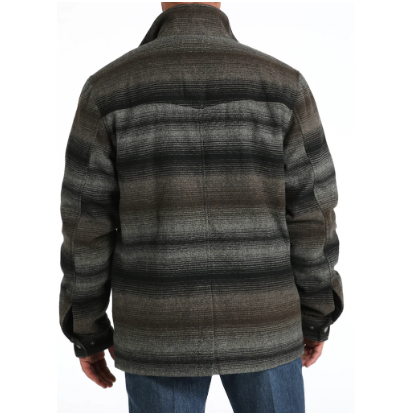 Cinch Men's Long Sleeve Frontier Serape Coat- Grey