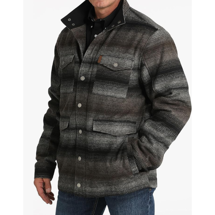 Cinch Men's Long Sleeve Frontier Serape Coat- Grey