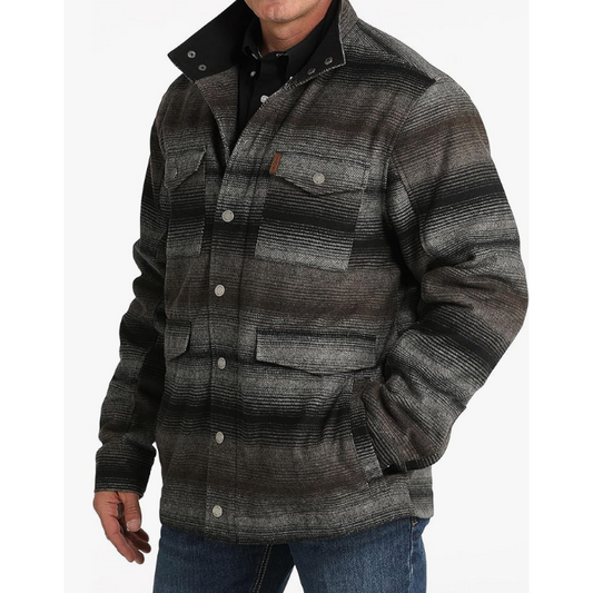 Cinch Men's Long Sleeve Frontier Serape Coat- Grey