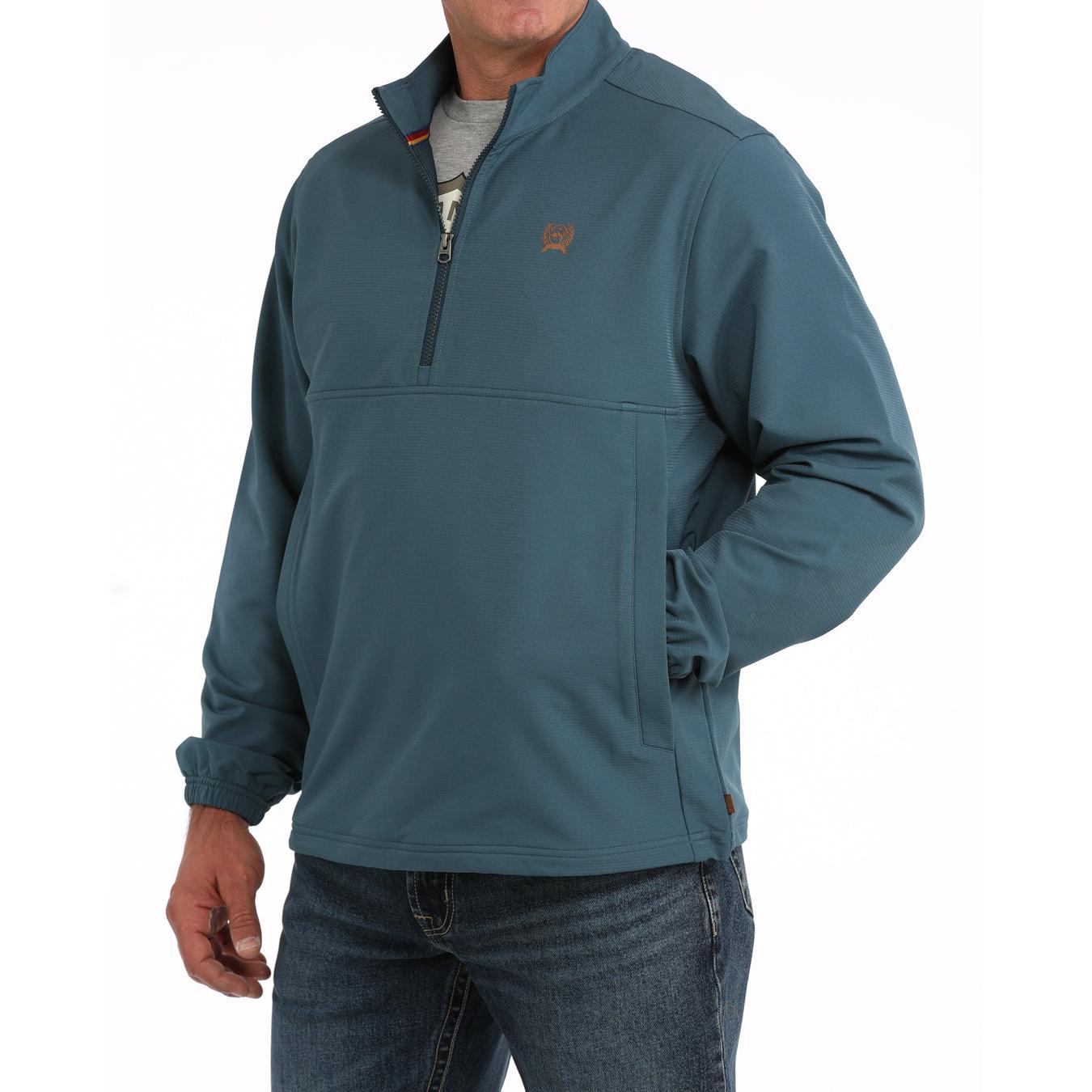 Cinch Men's Half-Zip Windbreaker - Teal