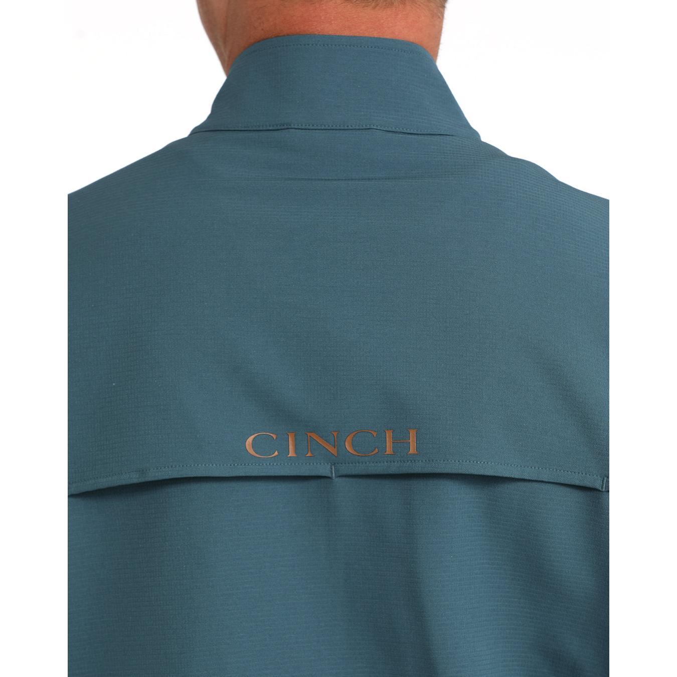 Cinch Men's Half-Zip Windbreaker - Teal