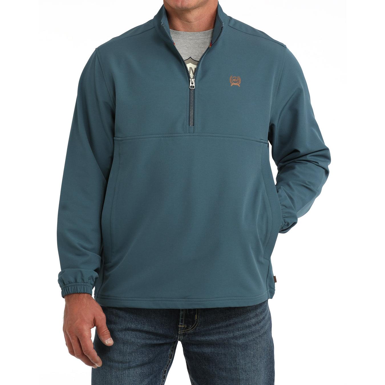 Cinch Men's Half-Zip Windbreaker - Teal