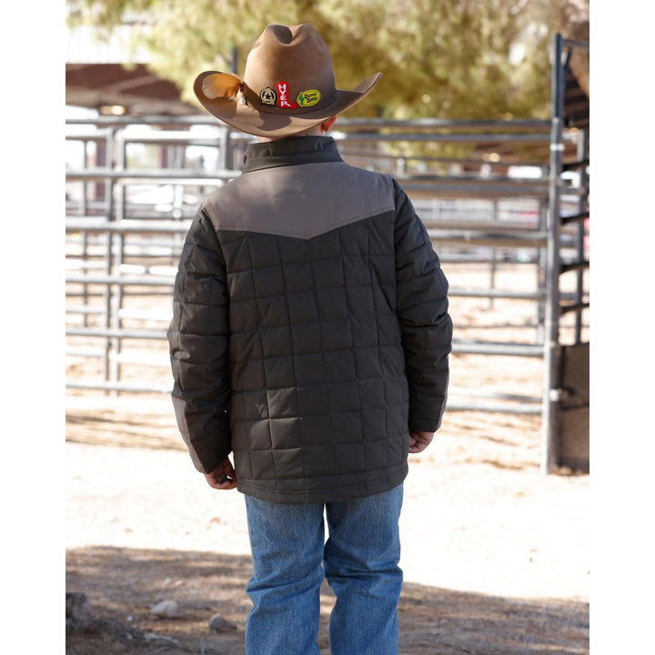 Cinch Boys Quilted Barn Coat - Green