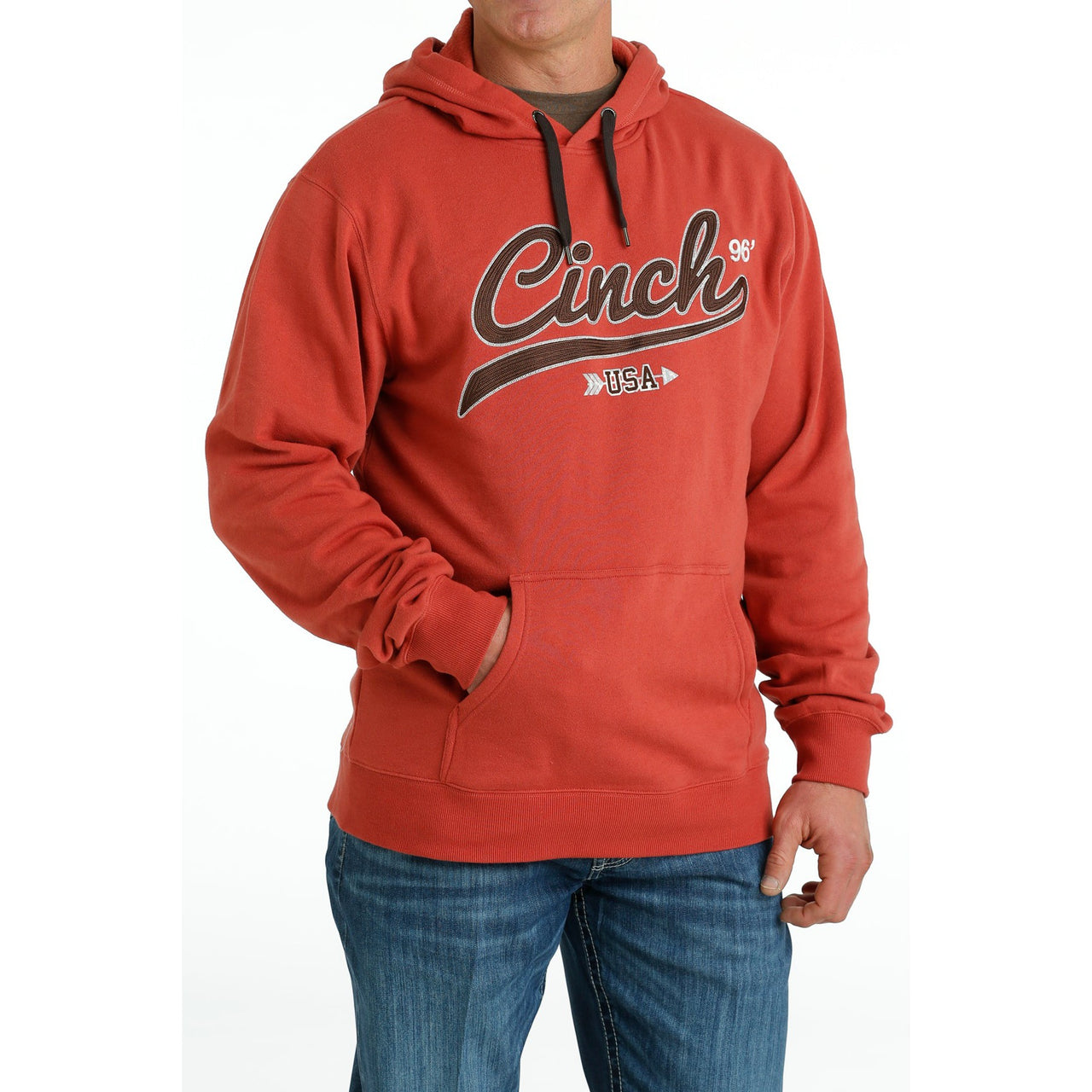 Cinch Men's Pullover Hoodie - Red