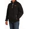 Cinch Men's Long Sleeve 1/4 snap Pullover Sweater- Brown