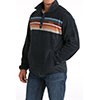 Cinch Men's Long Sleeve 1/4 snap Pullover Sweater- Navy