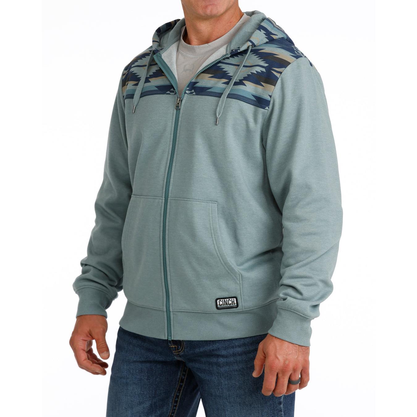 Cinch Men's Fleece Full-Zip Hoodie - Blue