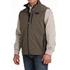 Cinch Men's Bonded  Softshell Vest- Brown