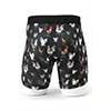 Cinch Men's Pin Up 6" Rooster Boxer Brief- Black