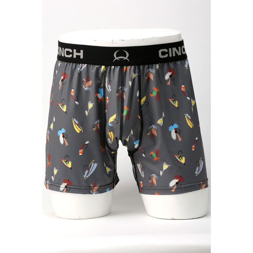 Cinch Loose Fit Flies Boxer-Grey