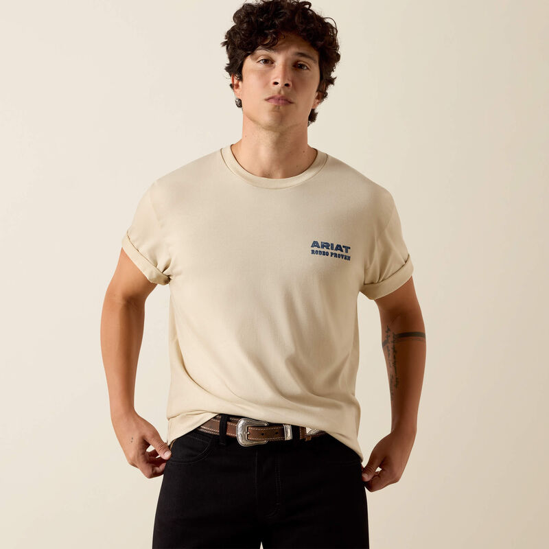 Ariat Men's Proven Stamp Classic Fit Tee Shirt - Natural