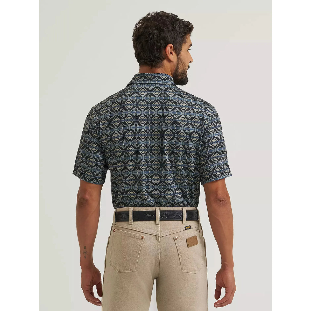 Wrangler Men's All Terrain Gear Performance Polo SS Shirt - Jet Black