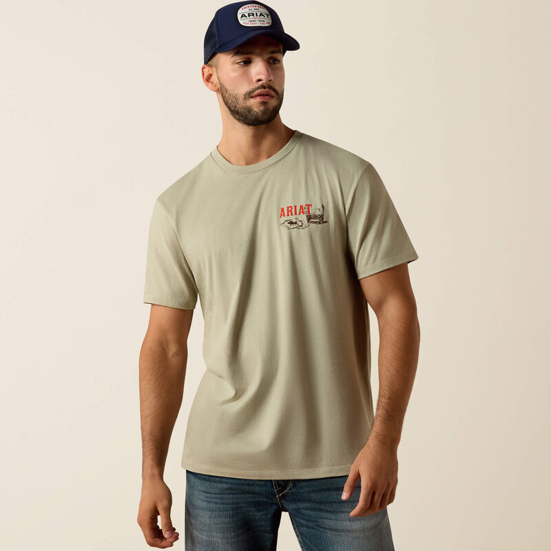 Ariat Men's Whiskey Uno Classic Fit Tee Shirt - Elm