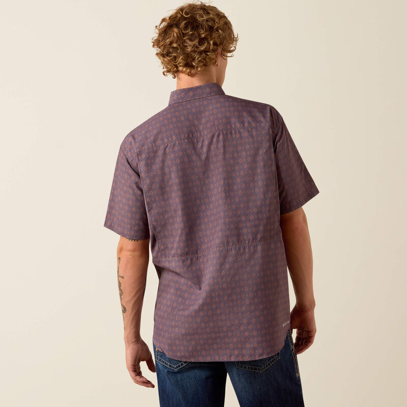 Ariat Men's VentTEK Outbound Fitted Short Sleeve Shirt - Black