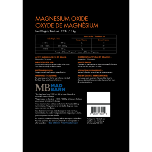 Mad Barn Magnesium Oxide - Irvine Tack &amp; Western Wear