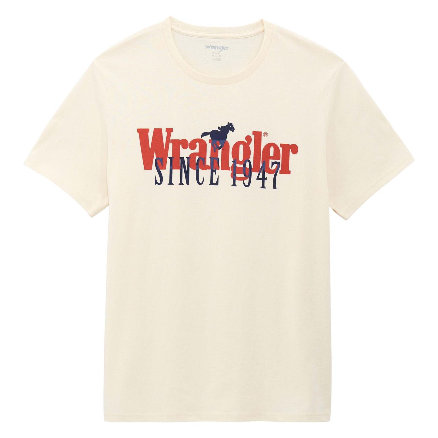 Wrangler Men's Graphic Short Sleeve Tee Shirt - Egret