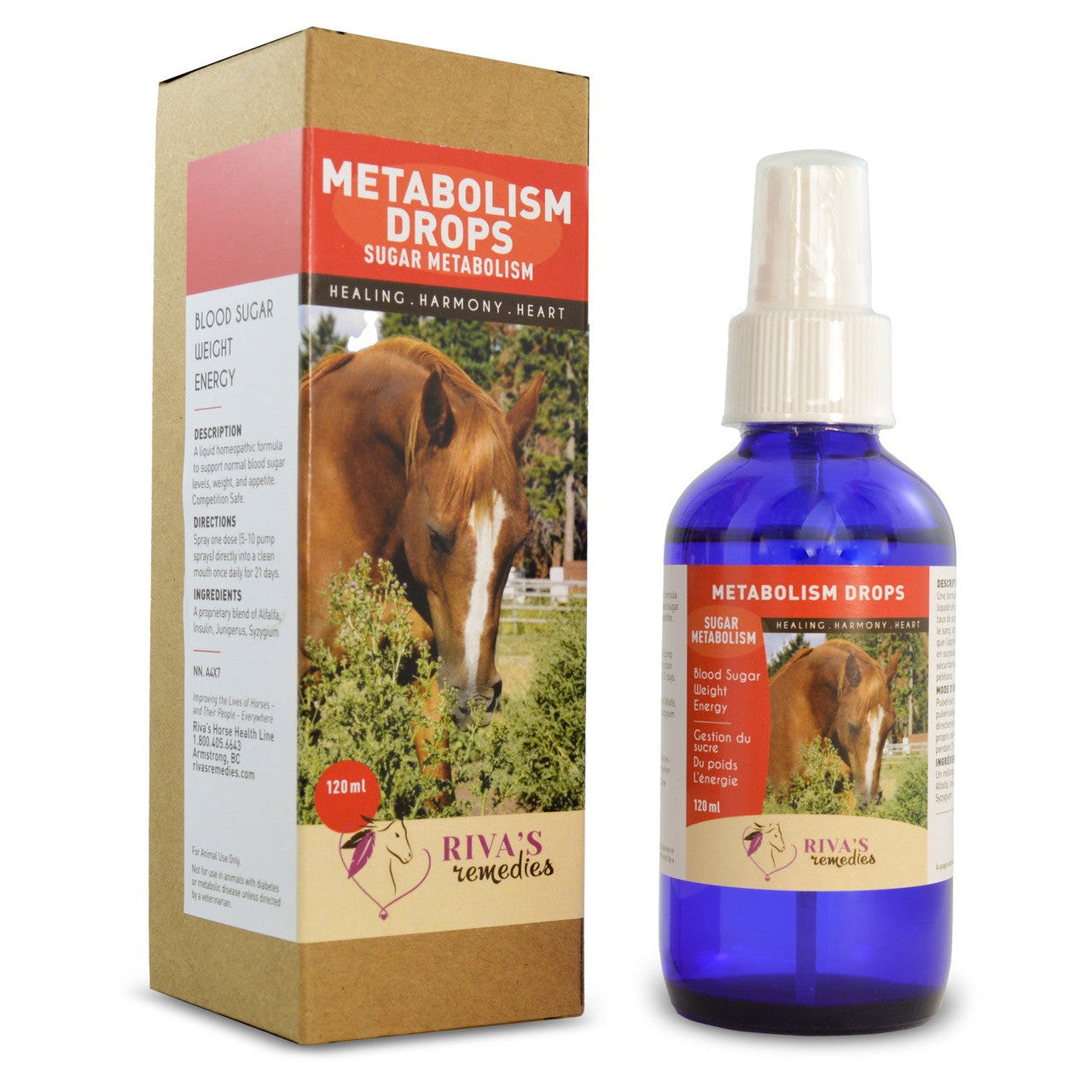 Riva's Remedies Equine Metabolism Drops - 120ml