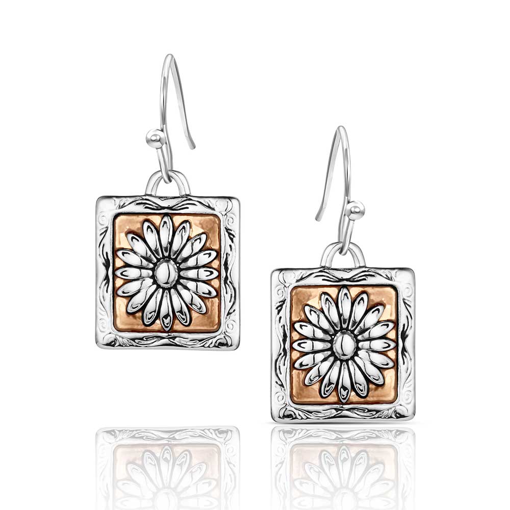 Montana Silversmiths Women's Ranch House Floral Earrings