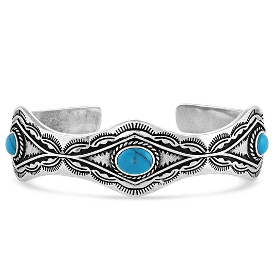 Montana Silversmiths Women's Seeing Eye Aztec Silver Cuff