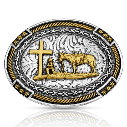 Montana Silversmiths Men's Cowboy Credence Buckle