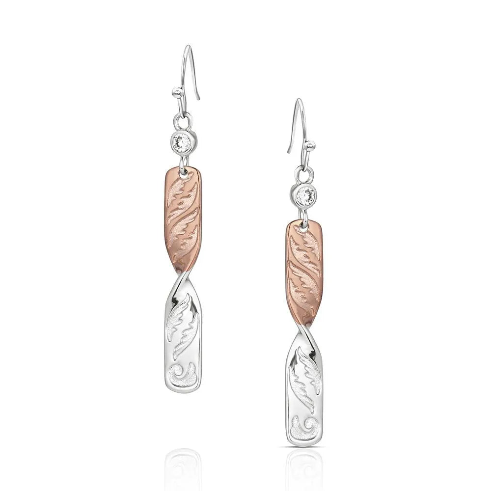Montana Silversmiths Women's Flatland Twister Dangle Earrings