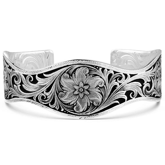Montana Silversmiths Women's Desert Marigold Star Floral Cuff Bracelet