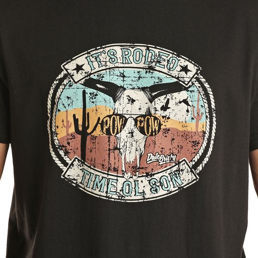 Rock & Roll Unisex Dale Graphic Tee - Black