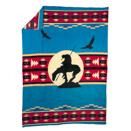 Western Varieties 60x80 Fleece Blanket - End of Trail