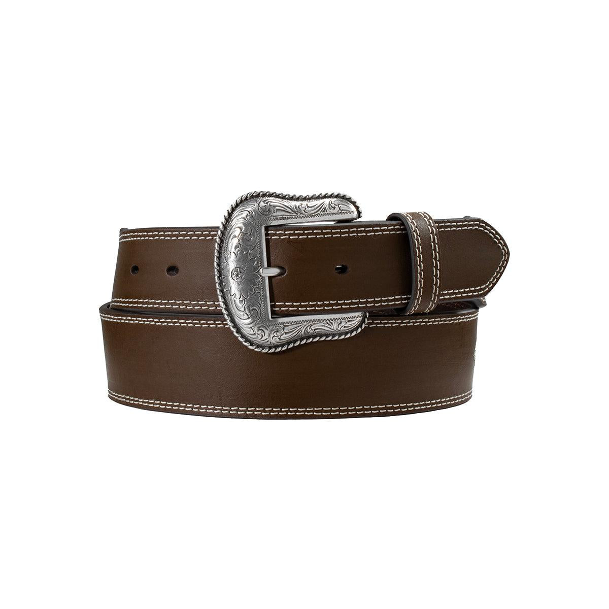 Nocona Men's Ribbon Inlay Belt - Brown
