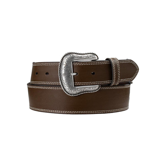 Nocona Men's Ribbon Inlay Belt - Brown