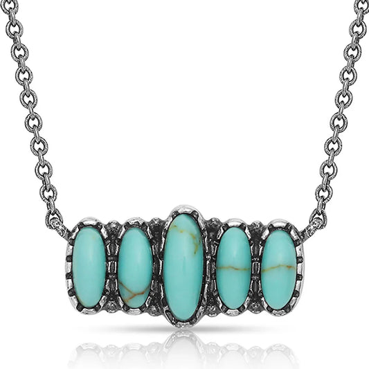 Montana Silversmith Turquoise Quint Bar Necklace