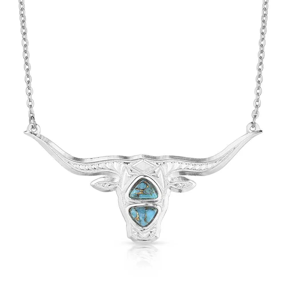 Montana Silversmith The Longhorn Turquoise Necklace