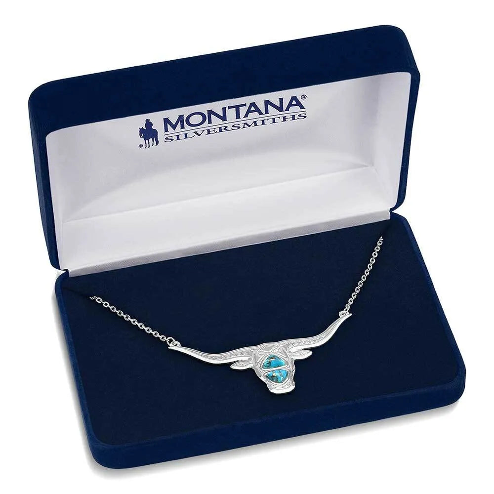 Montana Silversmith The Longhorn Turquoise Necklace