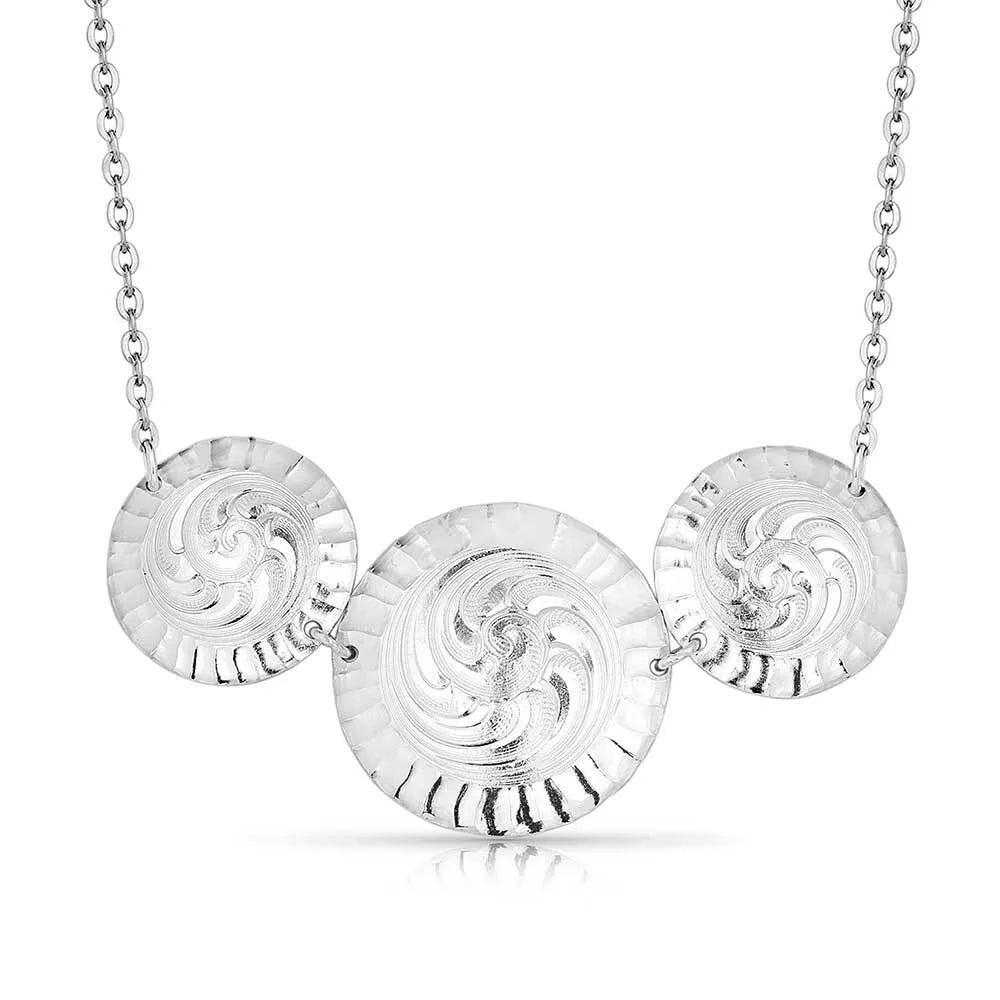 Montana Silversmiths Silver Sundance Concho Necklace