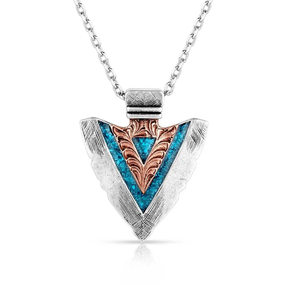 Montana Silversmith Inner Light Turquoise Arrowhead Necklace