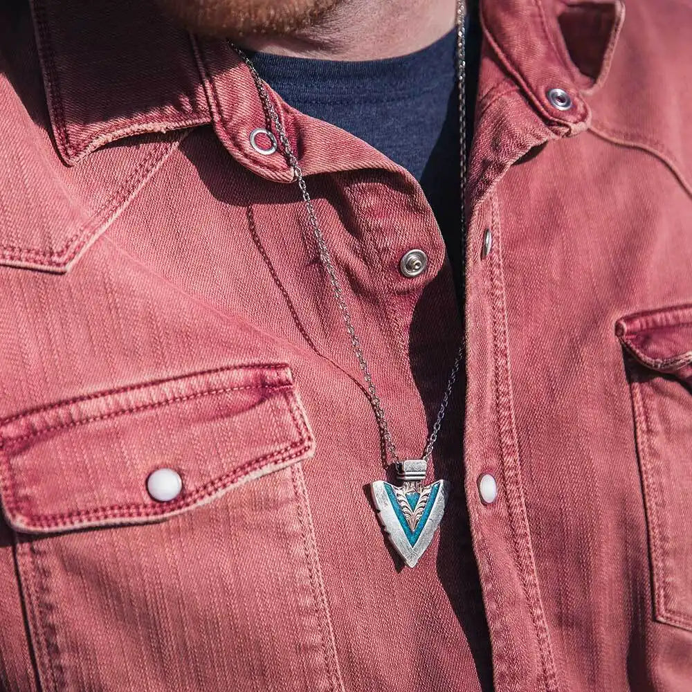 Montana Silversmith Inner Light Turquoise Arrowhead Necklace