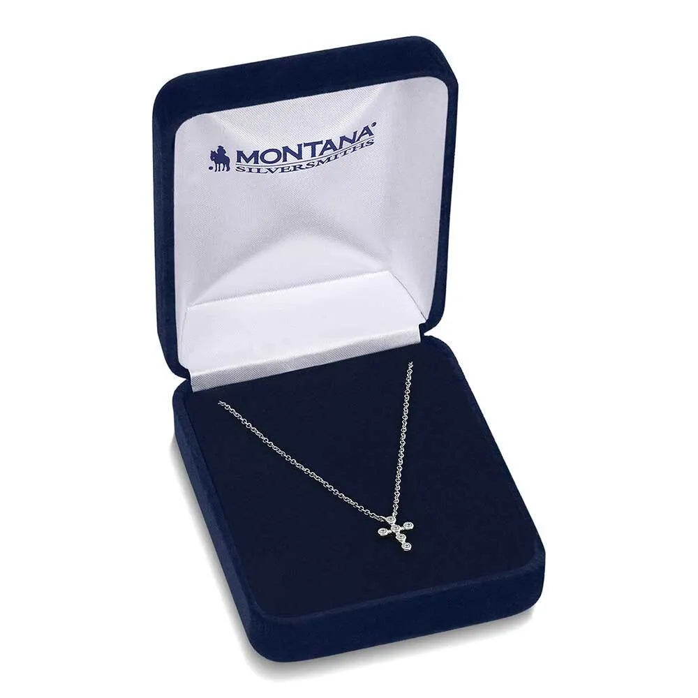 Montana Silversmith Women's Simple Belief Crystal Cross Necklace