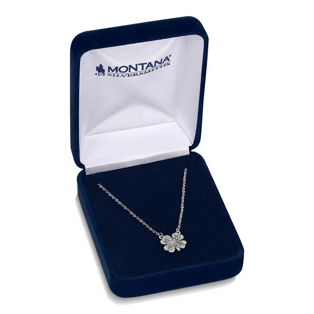 Montana Silversmith Women's Sparkling 4-H Clover Necklace