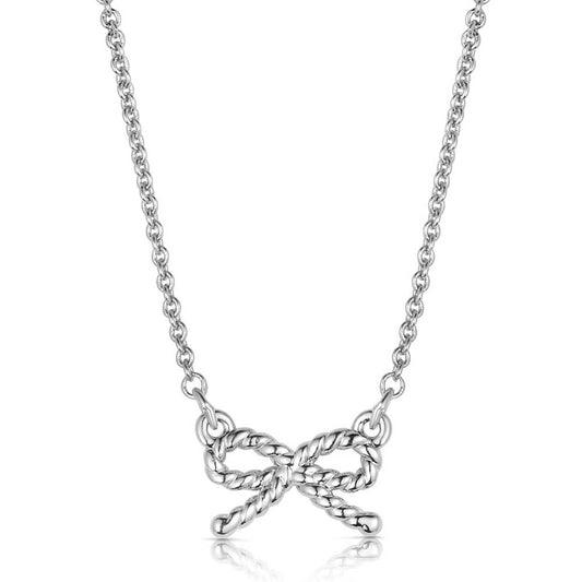 Montana Silversmiths Cowgirls Bow Necklace