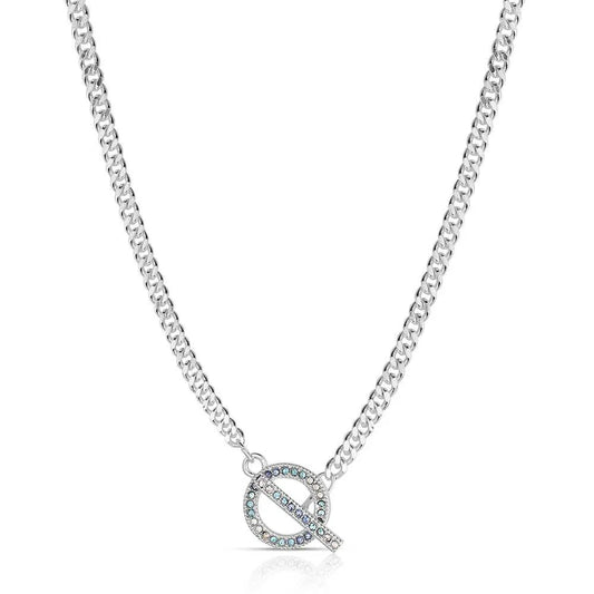 Montana Silversmiths Blue Horizon Crystal Toggle Necklace