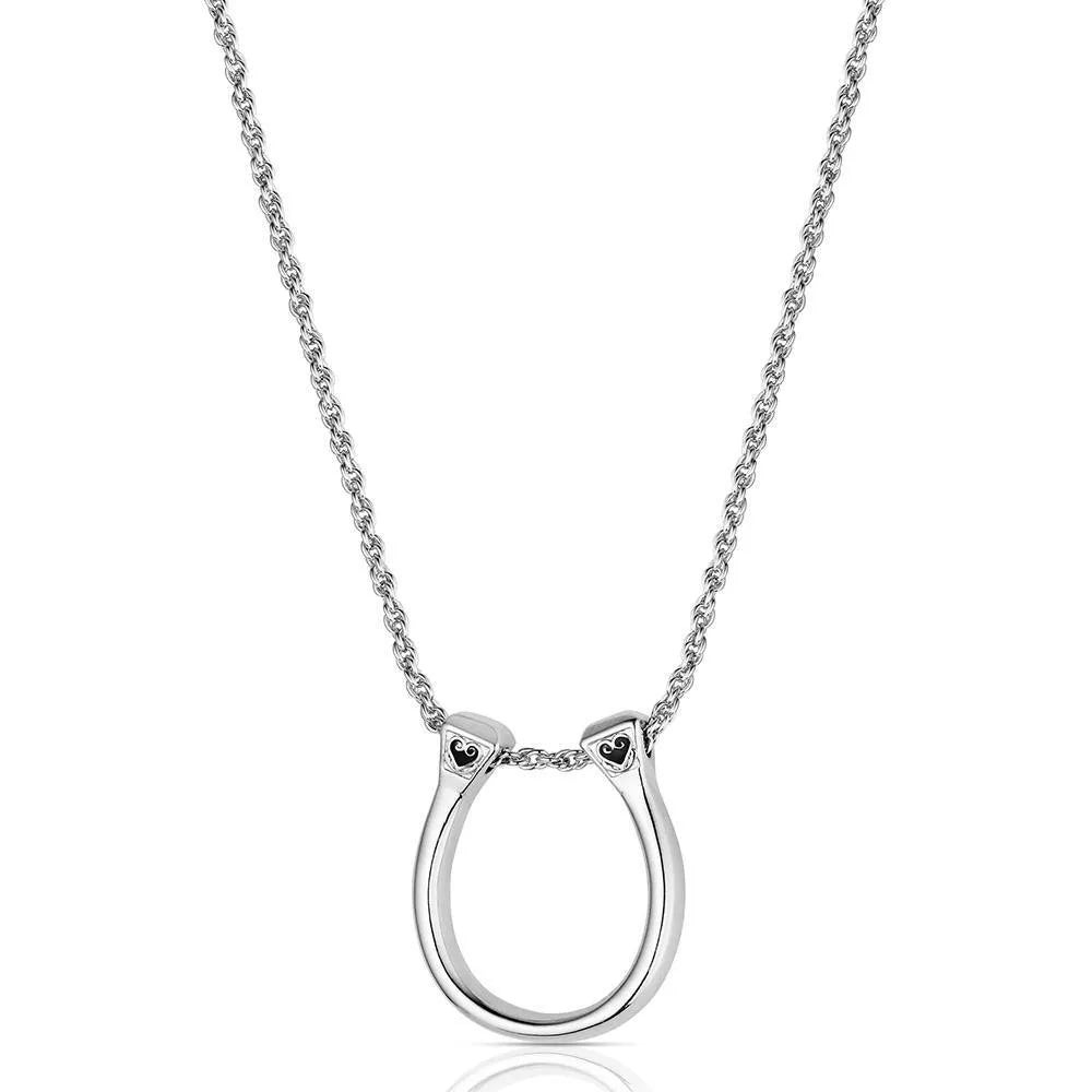 Montana Silversmiths Luck Nail Horseshoe Necklace