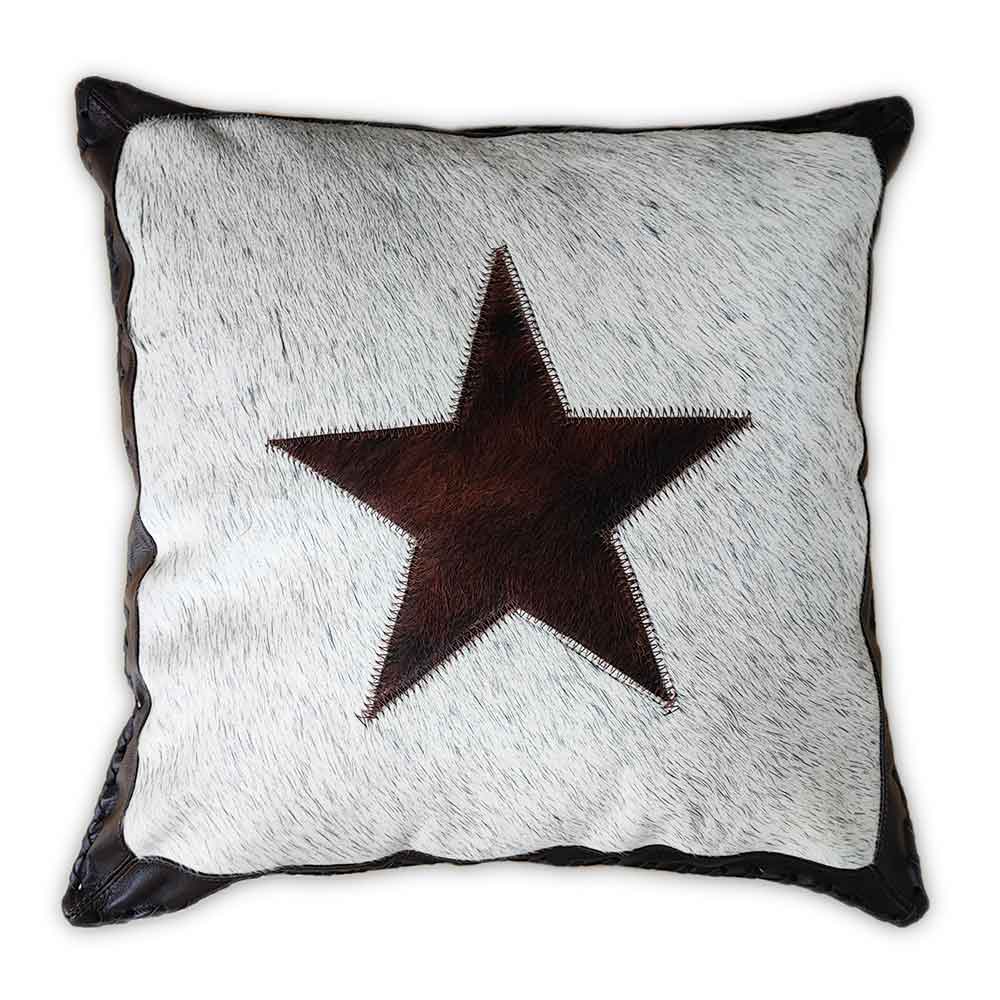 D2W Trading Star Suede Fabric Backing Pillow Case